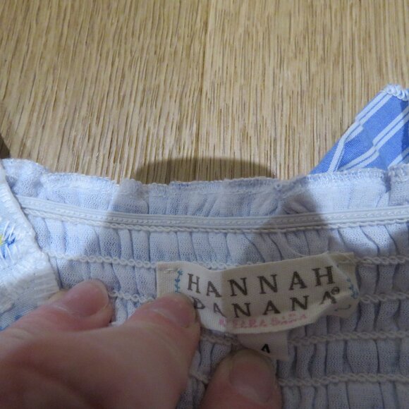 HANNAH BANANA Mixed Print Smocked Dress in Blue Gingham Floral Trad Pretty - Picture 14 of 14